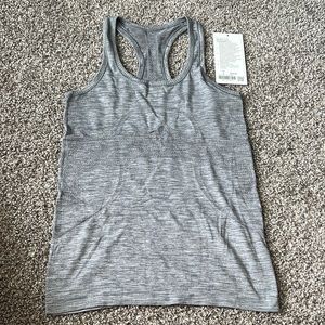 Lululemon swiftly racerback tank top size 4 grey